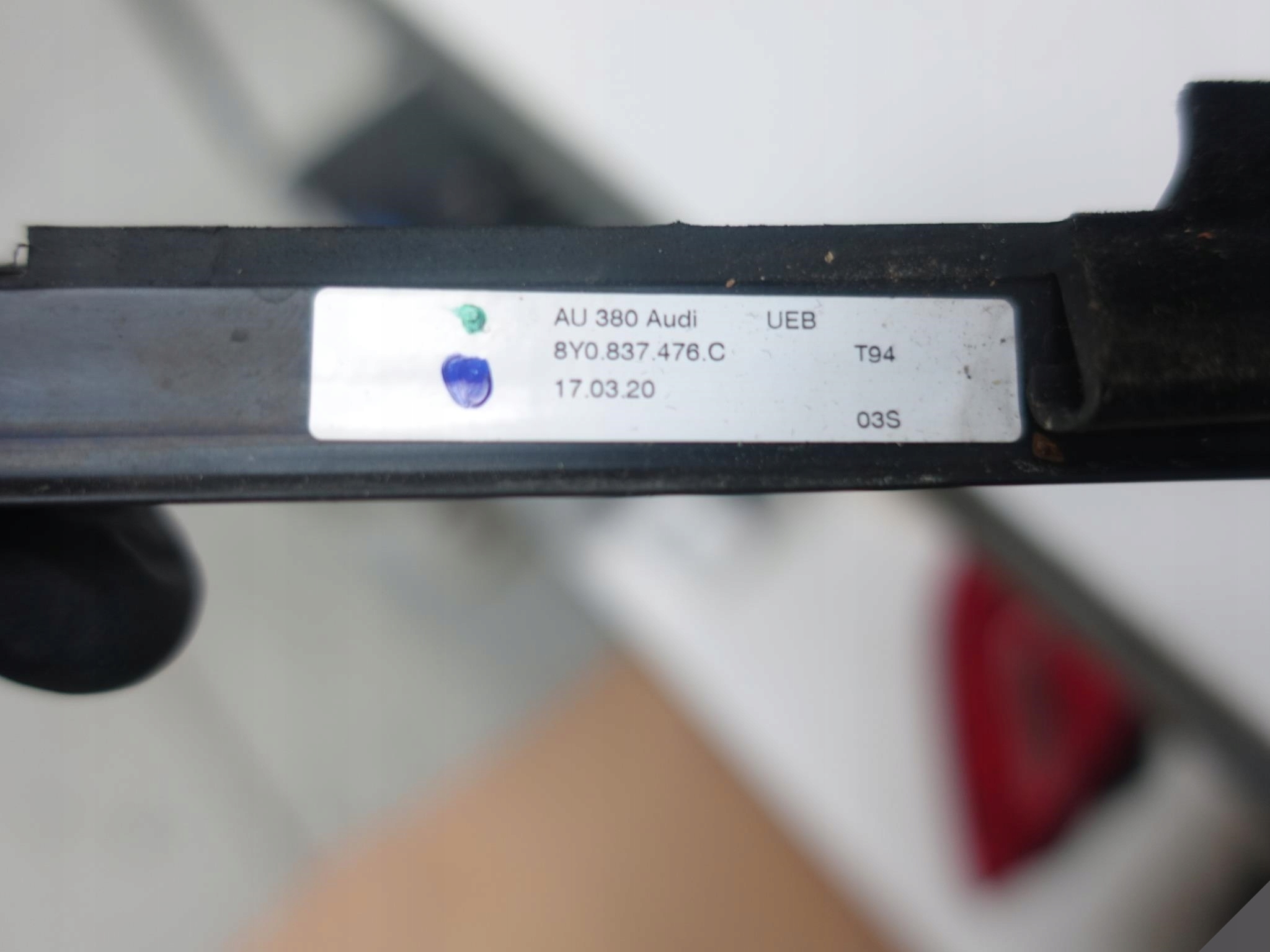 AUDI A3 8Y0 moulding dust door right front