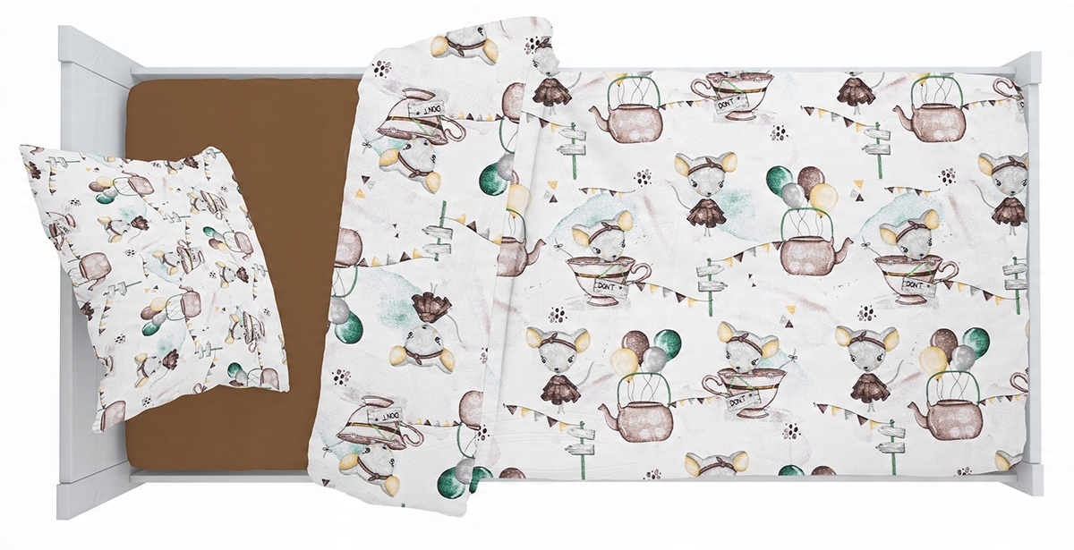 

Pościel 80x160 cm + 40x60 Bawełniana 100% Komplet