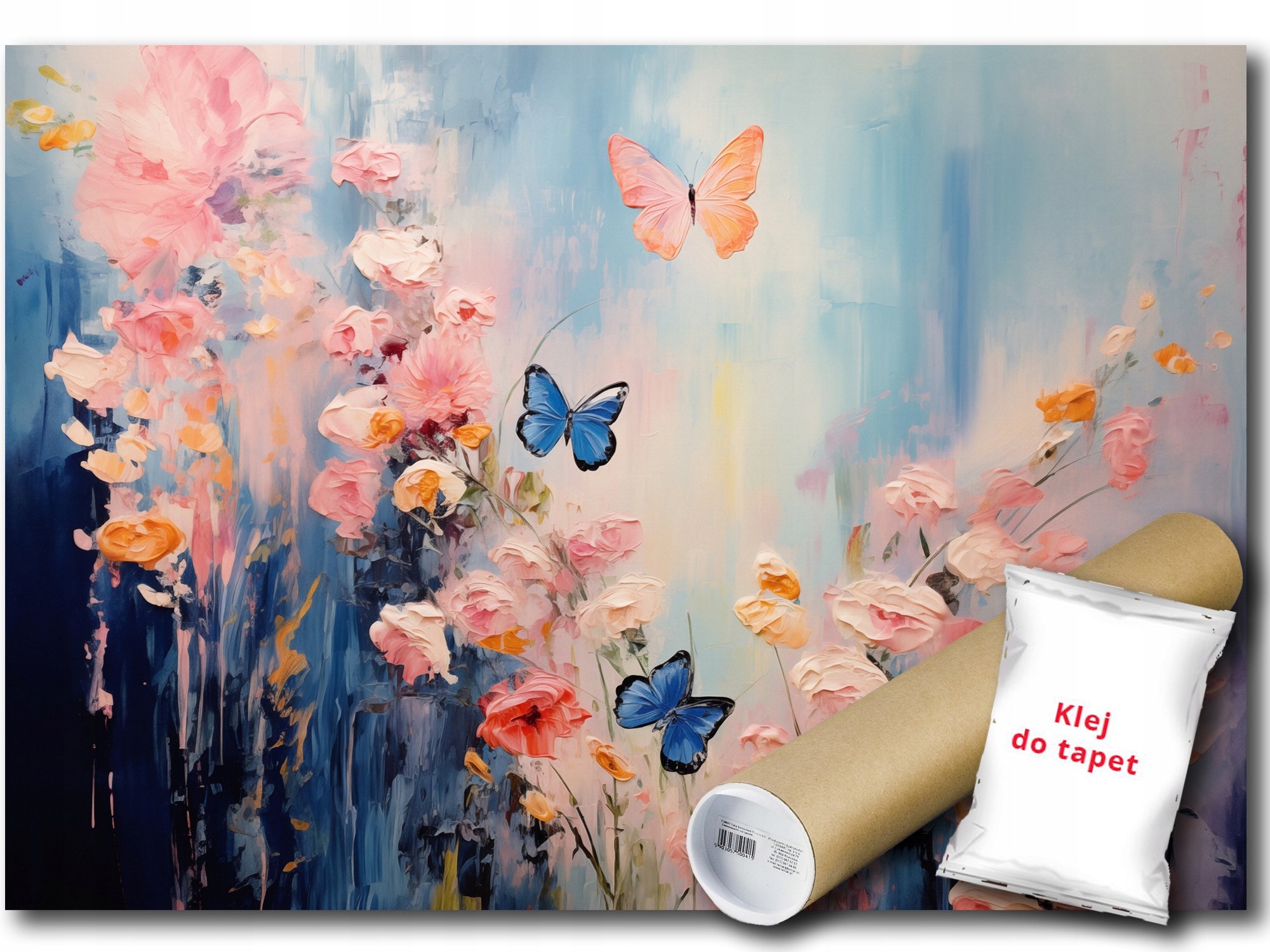 Vinylová Fototapeta Květiny Motýli Příroda Kompozice Dekorace 152x104