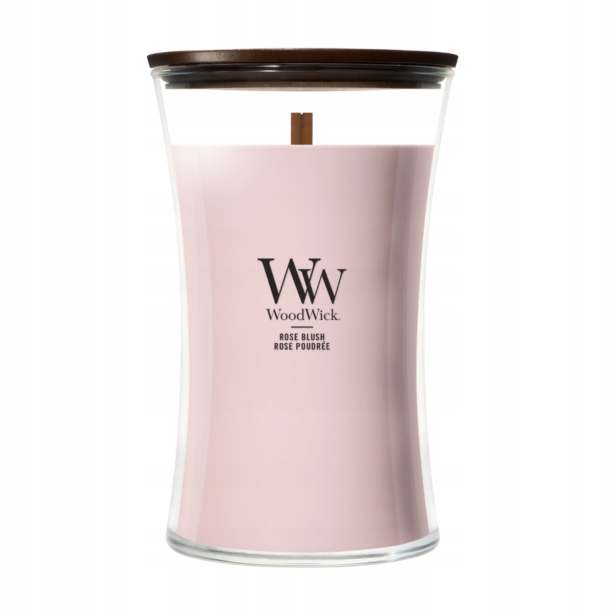 WoodWick Rose Blush velká vonná svíčka 610 g