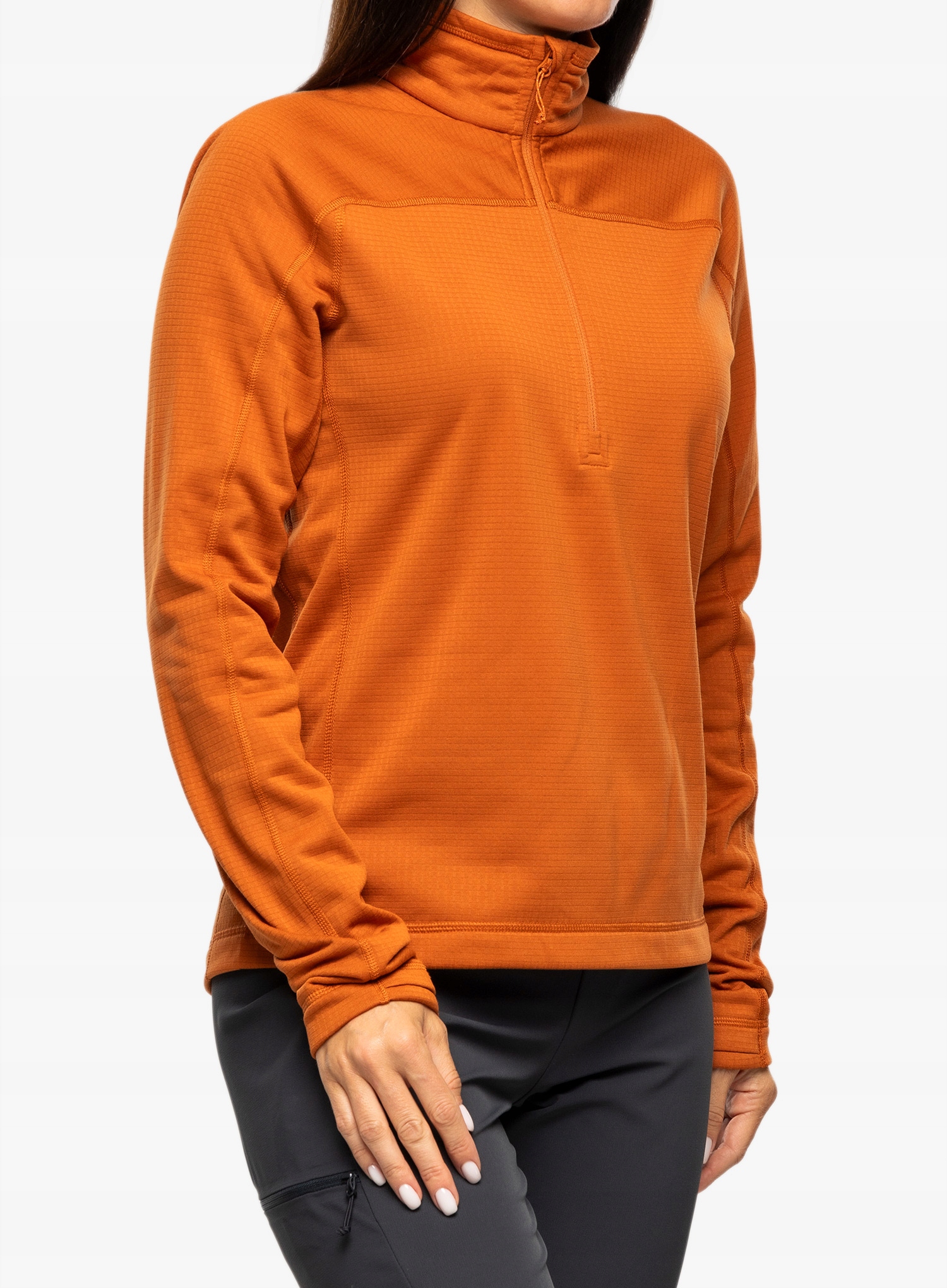 Mikina fleecová Fjallraven Abisko Lite Fleece Half Zip terracotta Xs