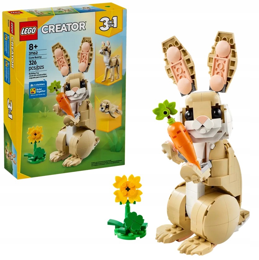 Lego Creator 31162 Roztomilý králíček 3v1