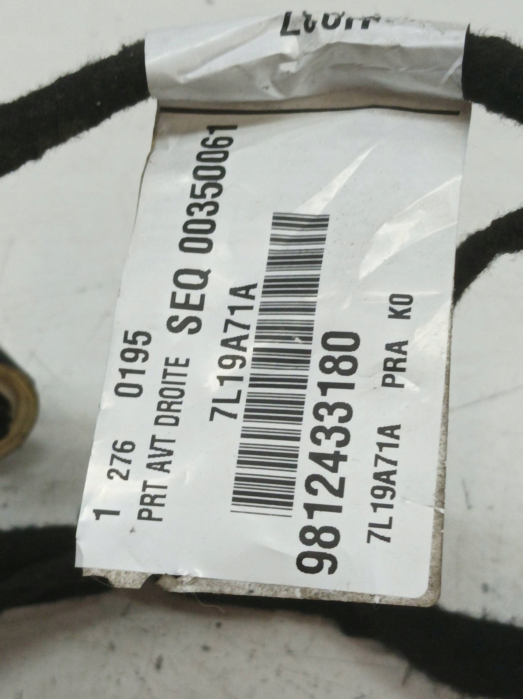 bundle door right 9812433180 Peugeot Expert III (2016- )