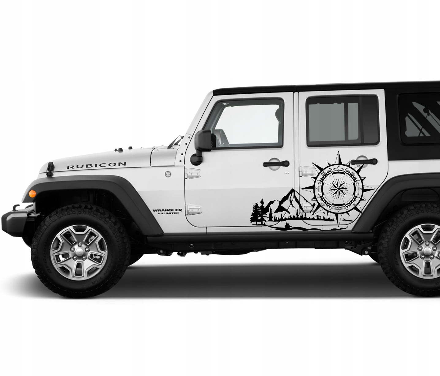 NAKLEJKA NA SAMOCHOD ROZA WIATROW OFFROAD 95x150