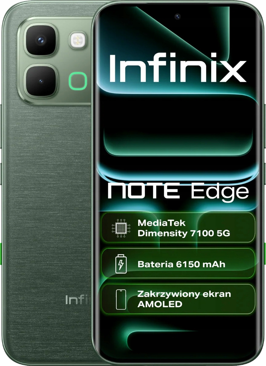 Smartfon Infinix Note Edge 5G 8/256GB 6.78" 120Hz Zielony