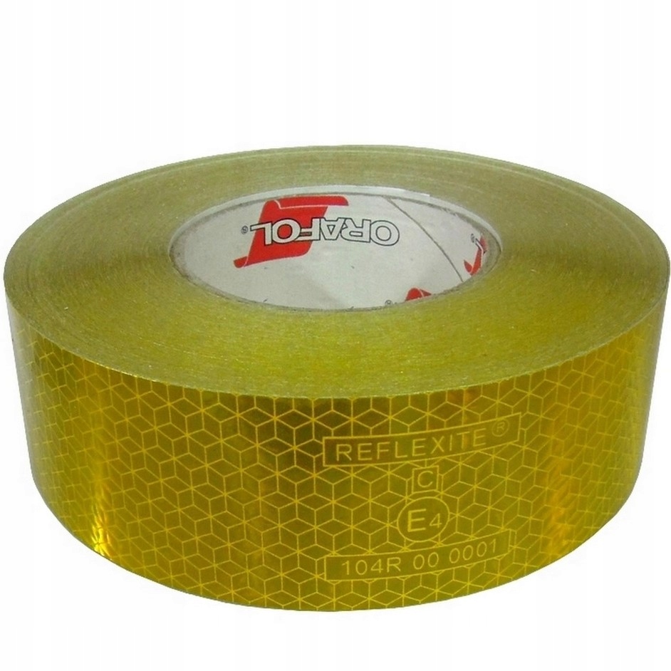 Світловідбиваюча стрічка жовта ORAFOL 50 м