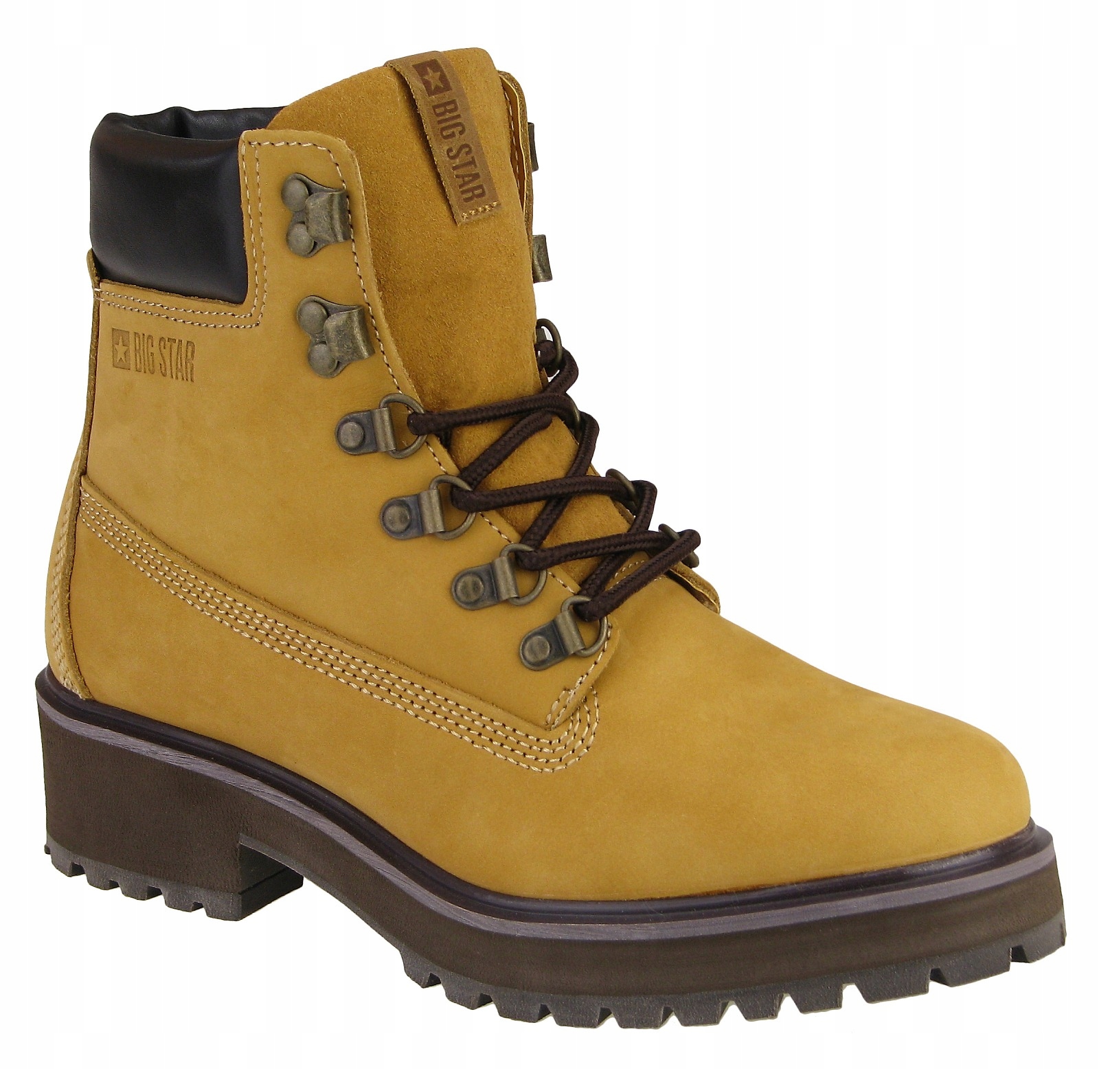 

Buty damskie Big Star skórzane Timberki trapery 39