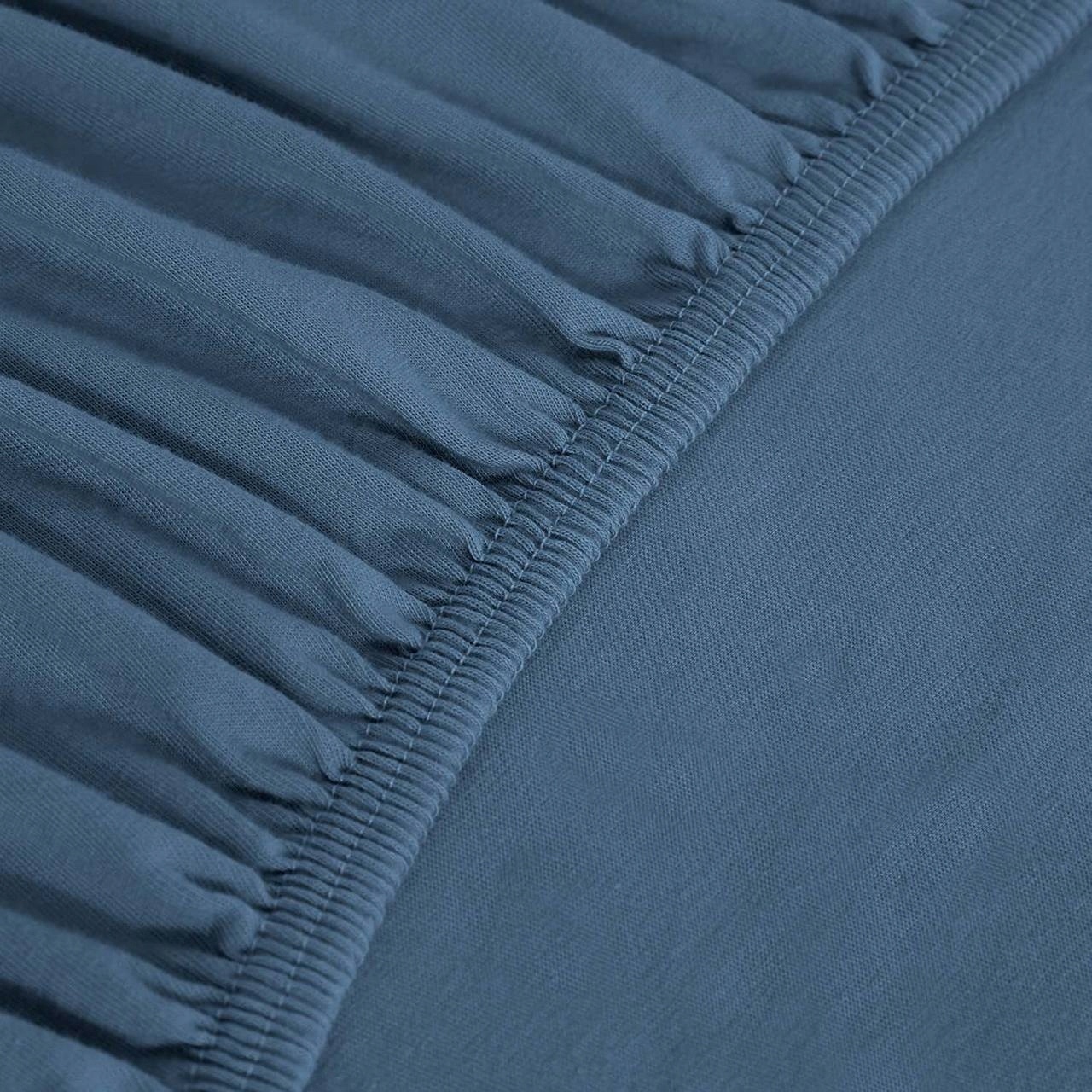 

Niebieskie Prześci Jersey Gumka 140x200