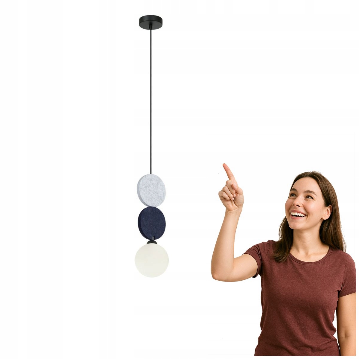 Závěsná lampa Andrea PND-59779B-1S-MLTI Italux