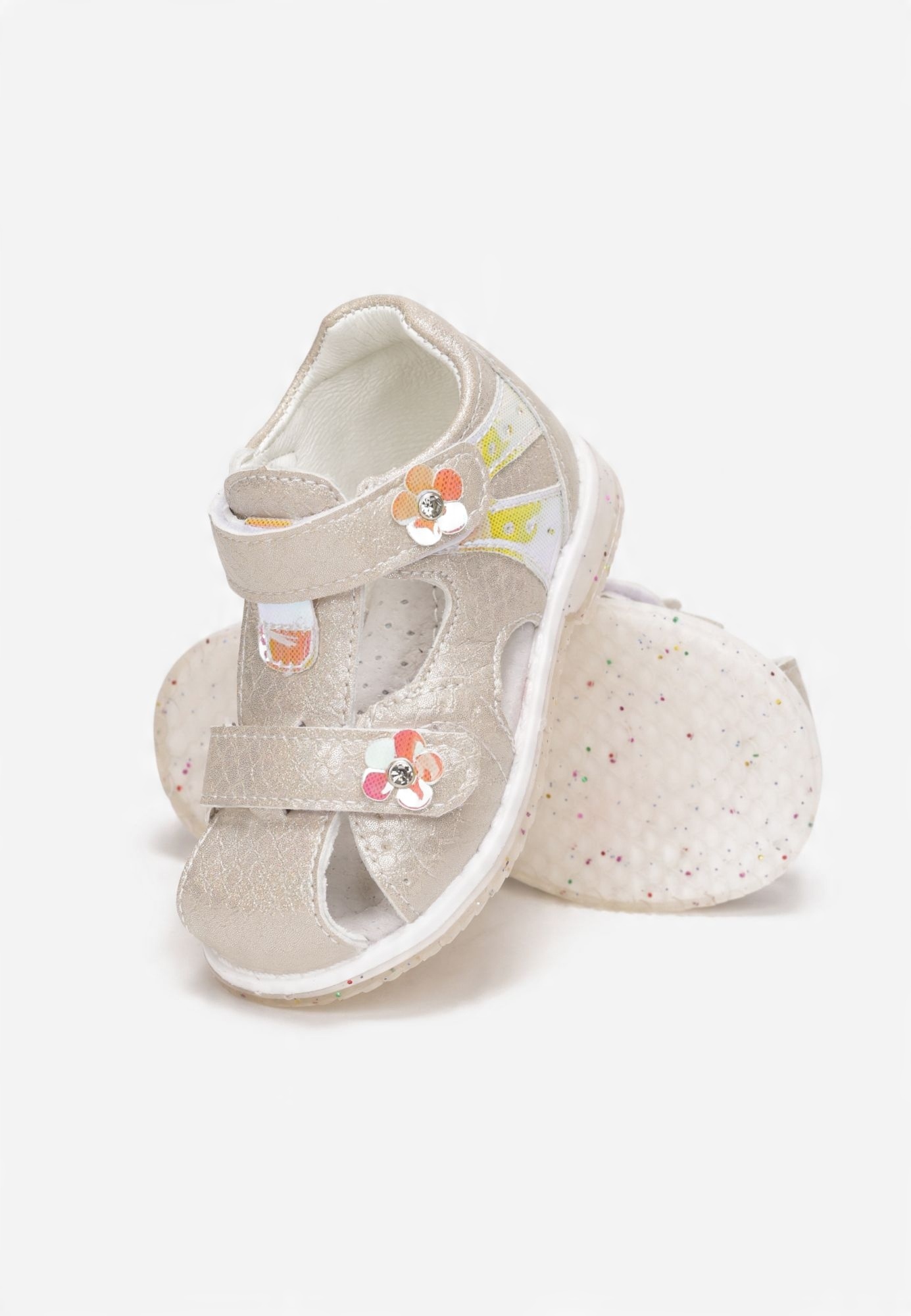 

Born2Be Złote Sandały 21 Ekoskóra Casual