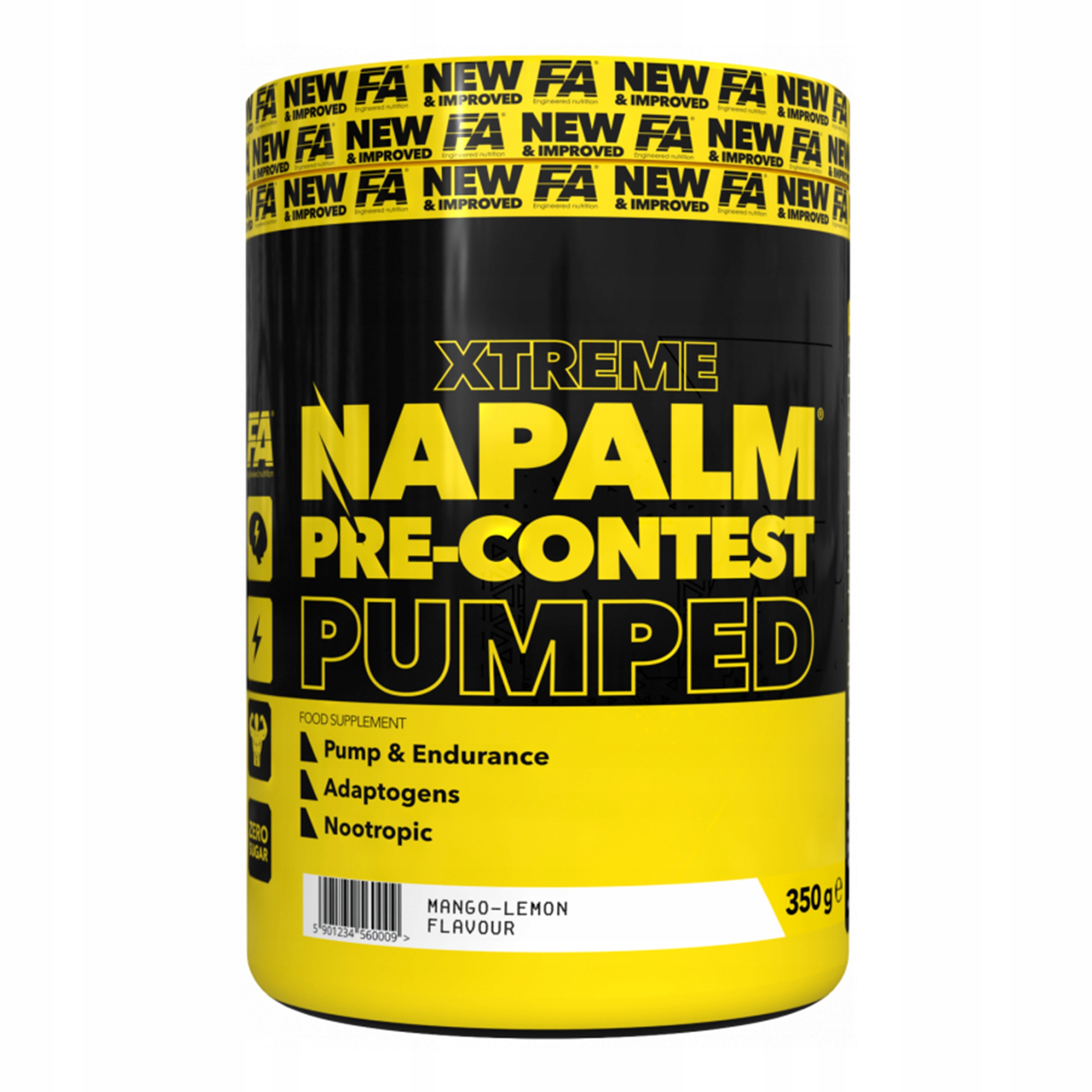 Předtréninkovka Fitness Authority Napalm 350 g Mango Pumpa Výkon