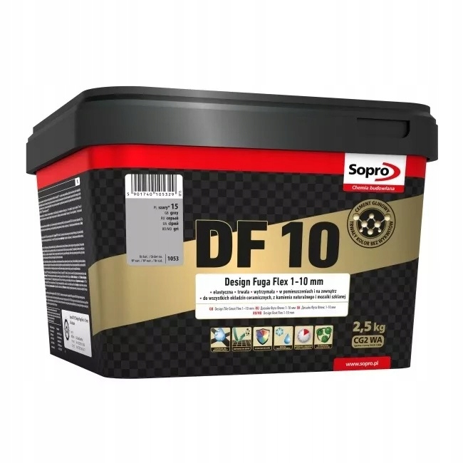Fuga szary 15 2.5kg DF10 Sopro