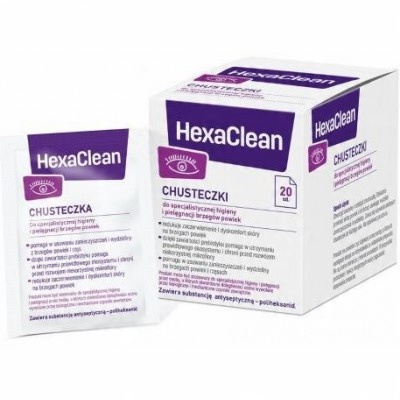 

HexaClean Chusteczki do powiek- 20 szt.