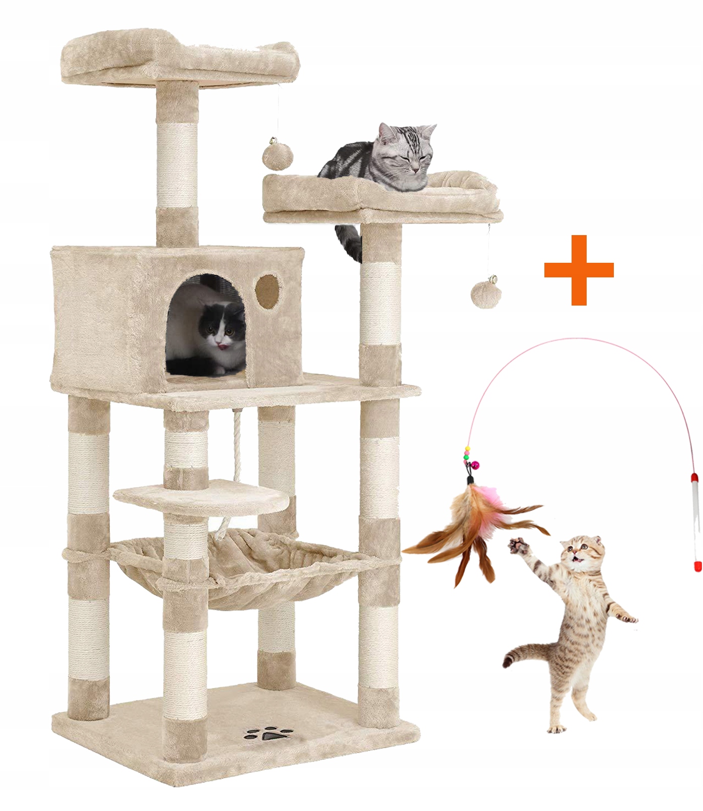 Drapak Dla Kota Domek Budka Drzewo Wieża XXL 146cm