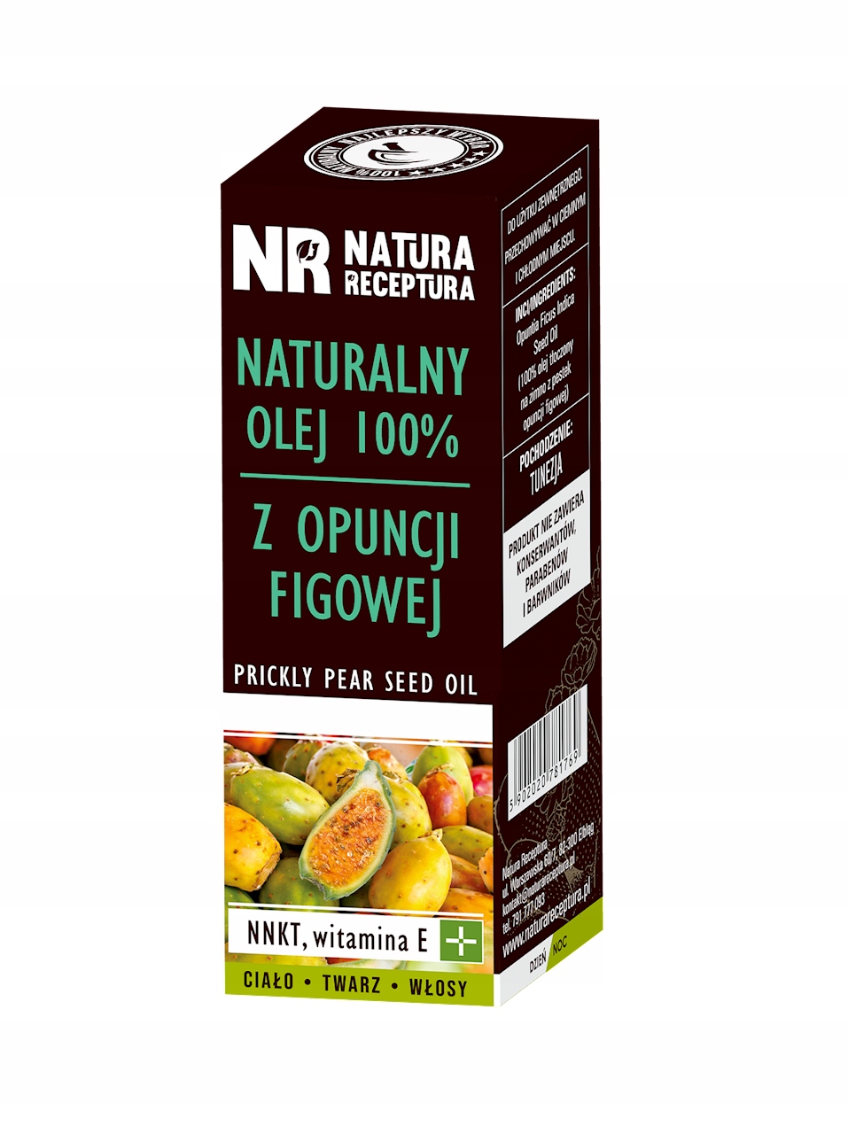 NATURA RECEPTURA Olej z opuncji figowej 100% naturalny 50 ml