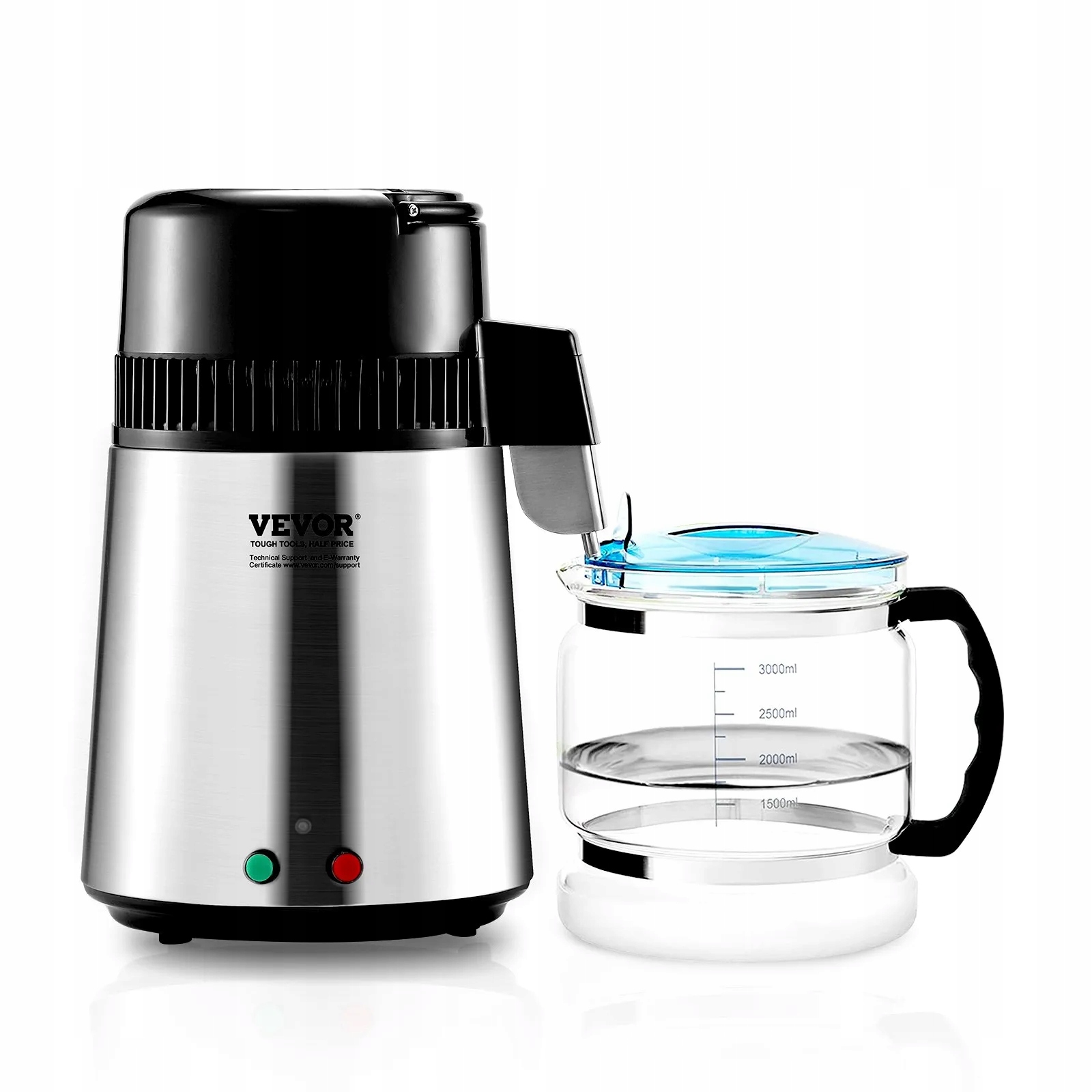 Destilátor vody 4L nerezová ocel s chlazením – pro domácnost i kancelář