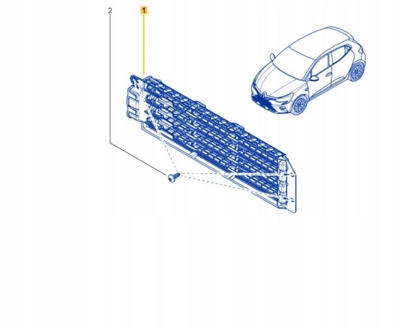 Решетка радиатора RENAULT CLIO V OE 214F68290R