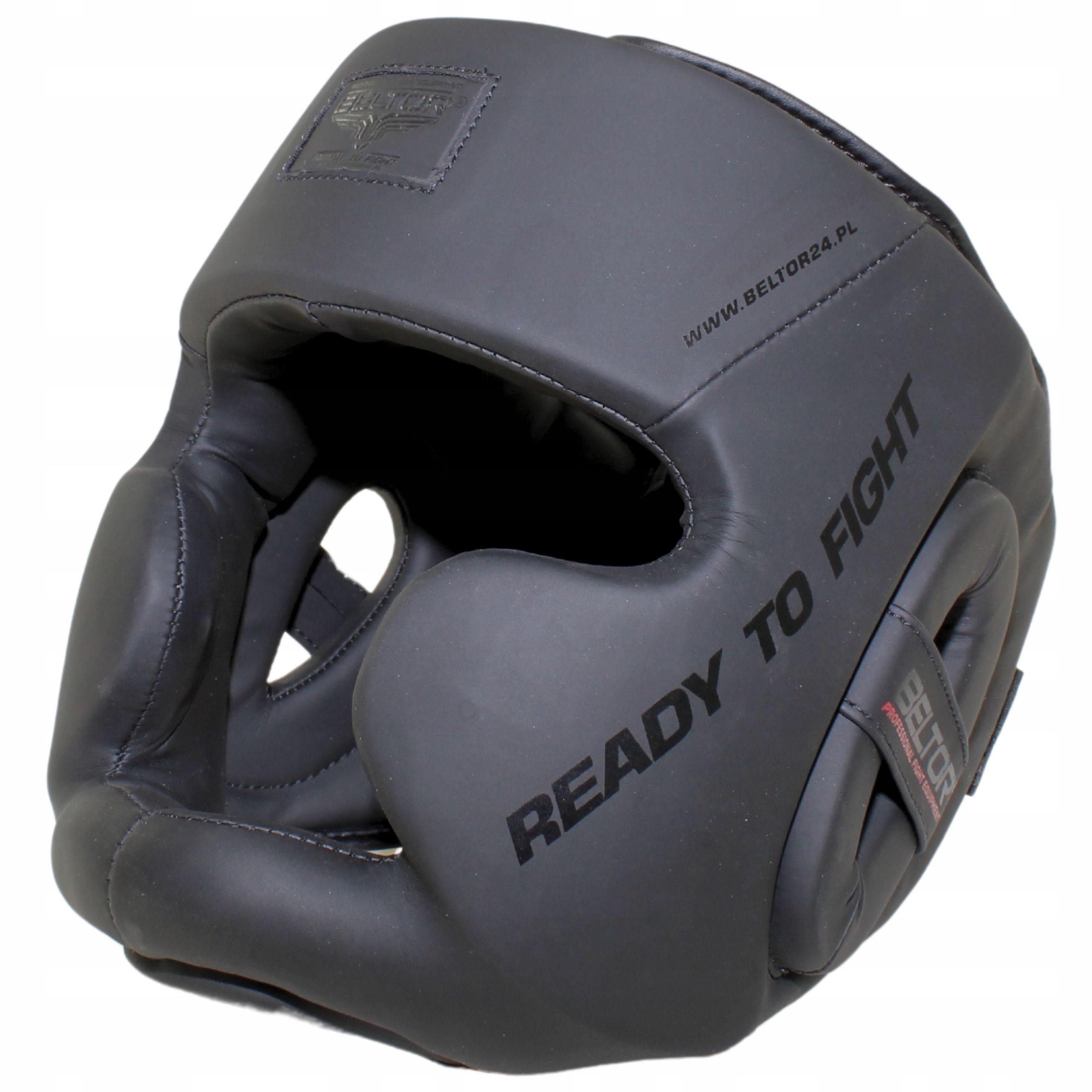 Beltor Kask Treningowy bokserski Guardian Black solidny gruby XL