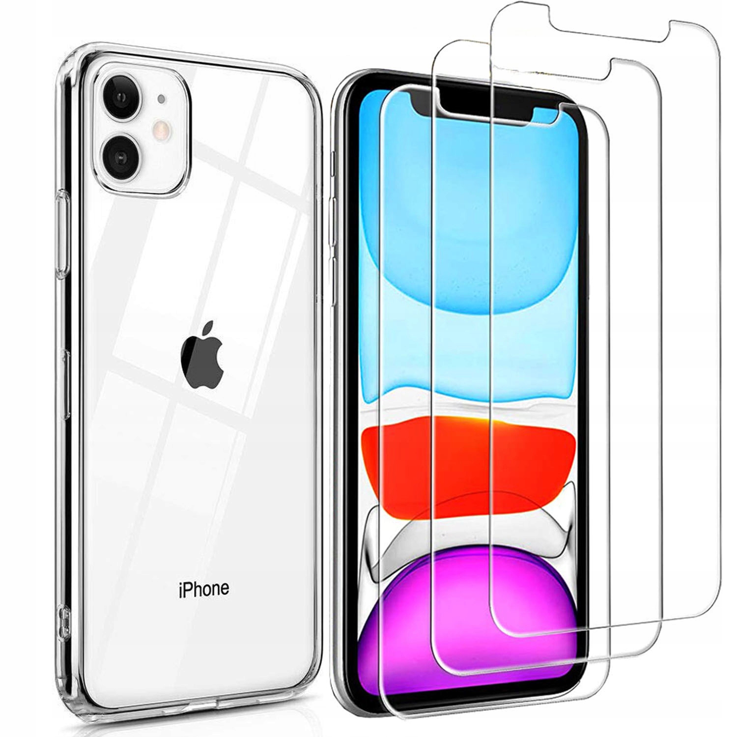 

Etui Slim 3x Szkło 2.5D do iPhone 11 ochrona