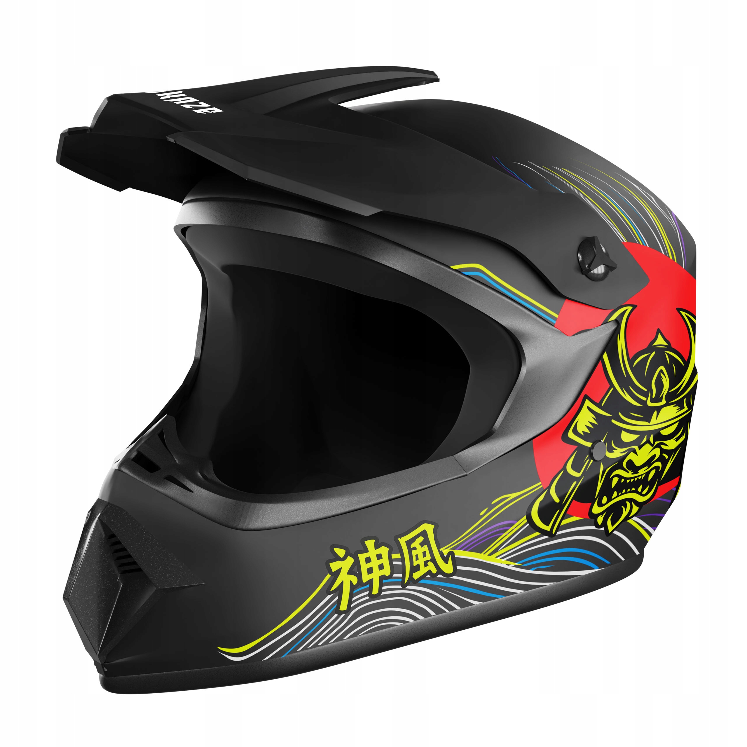 Pełny Szczękowy kask na hulajnogę Kamikaze Electric Full Face Rowerowy M