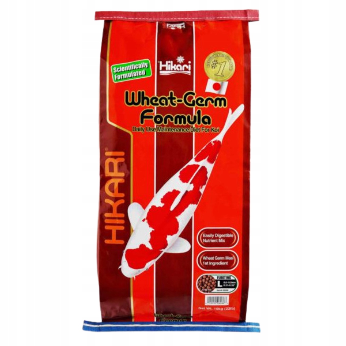 Hikari Koi Wheat-Germ Large ľahko stráviteľné krmivo pre rybníky 10 kg