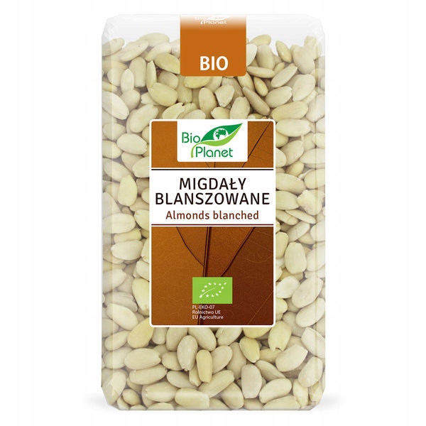 Bio Planet Blanšírované mandle Bio 1 kg