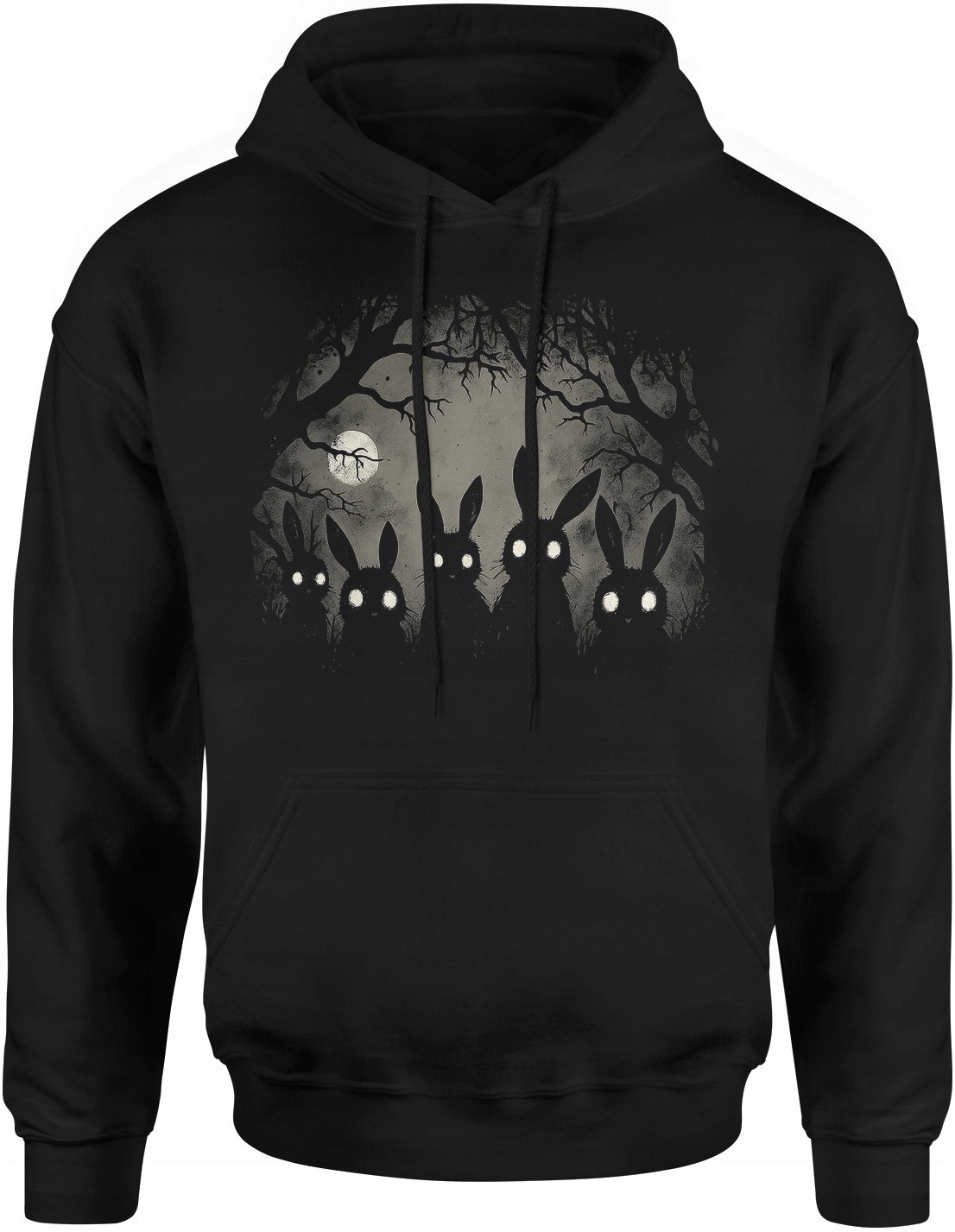 Śmieszna Bluza Męska Z Nadrukiem Horror Halloween Mroczna Królik Gotycka M