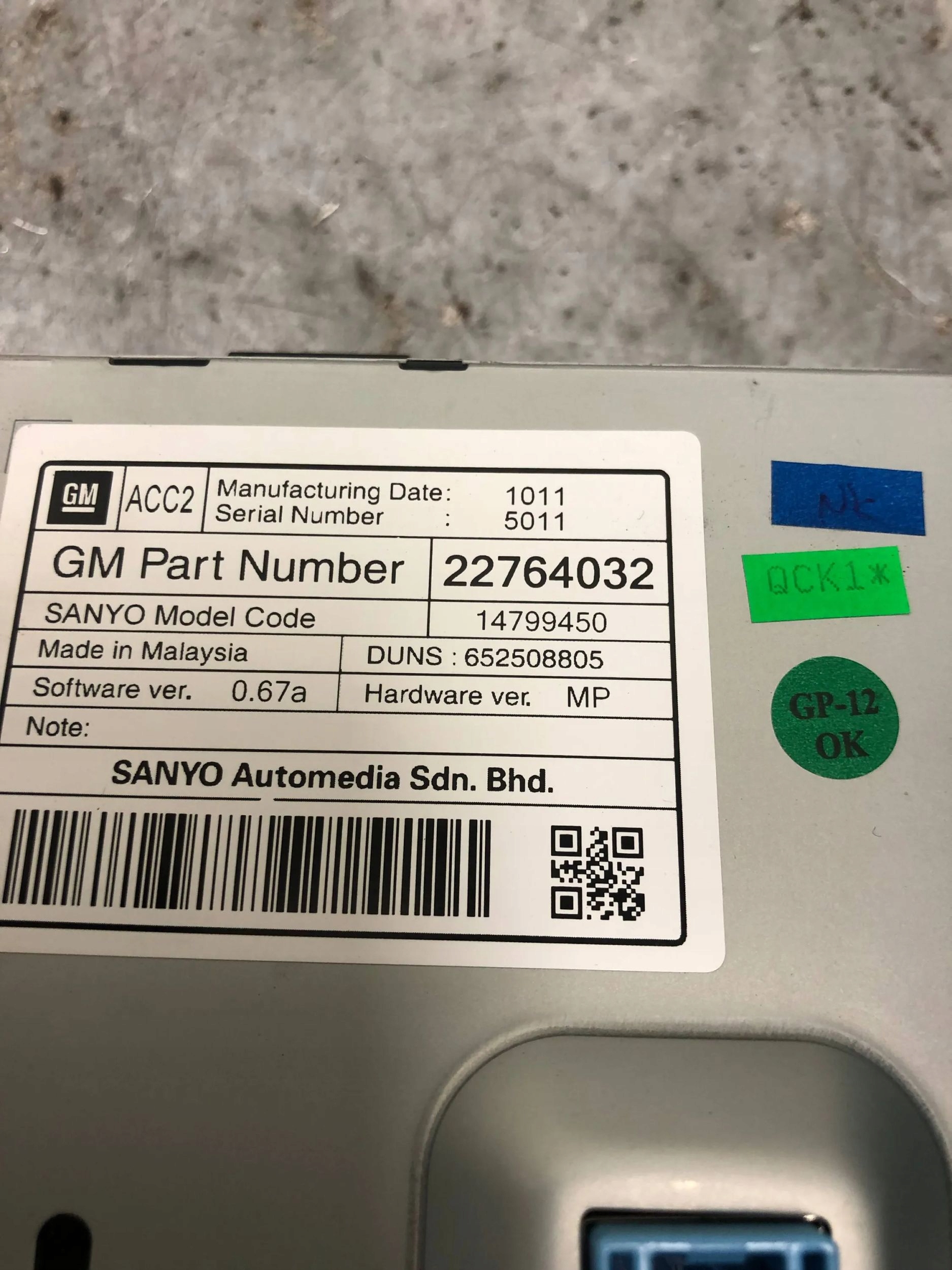 display KRATKI air conditioning devices OPEL INSIGNIA A 22764032