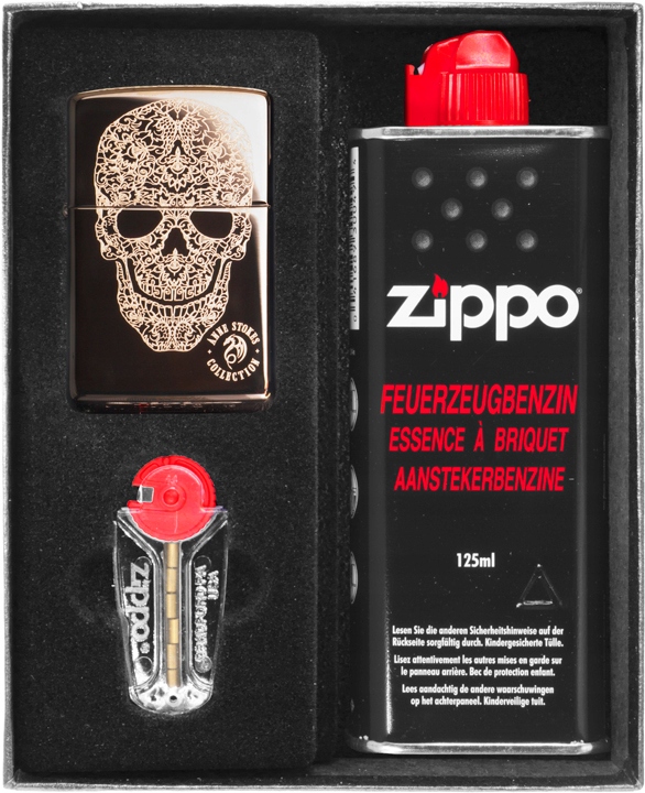 Sada Zippo Zapalovač Anne Stokes Skull Dárkový No1