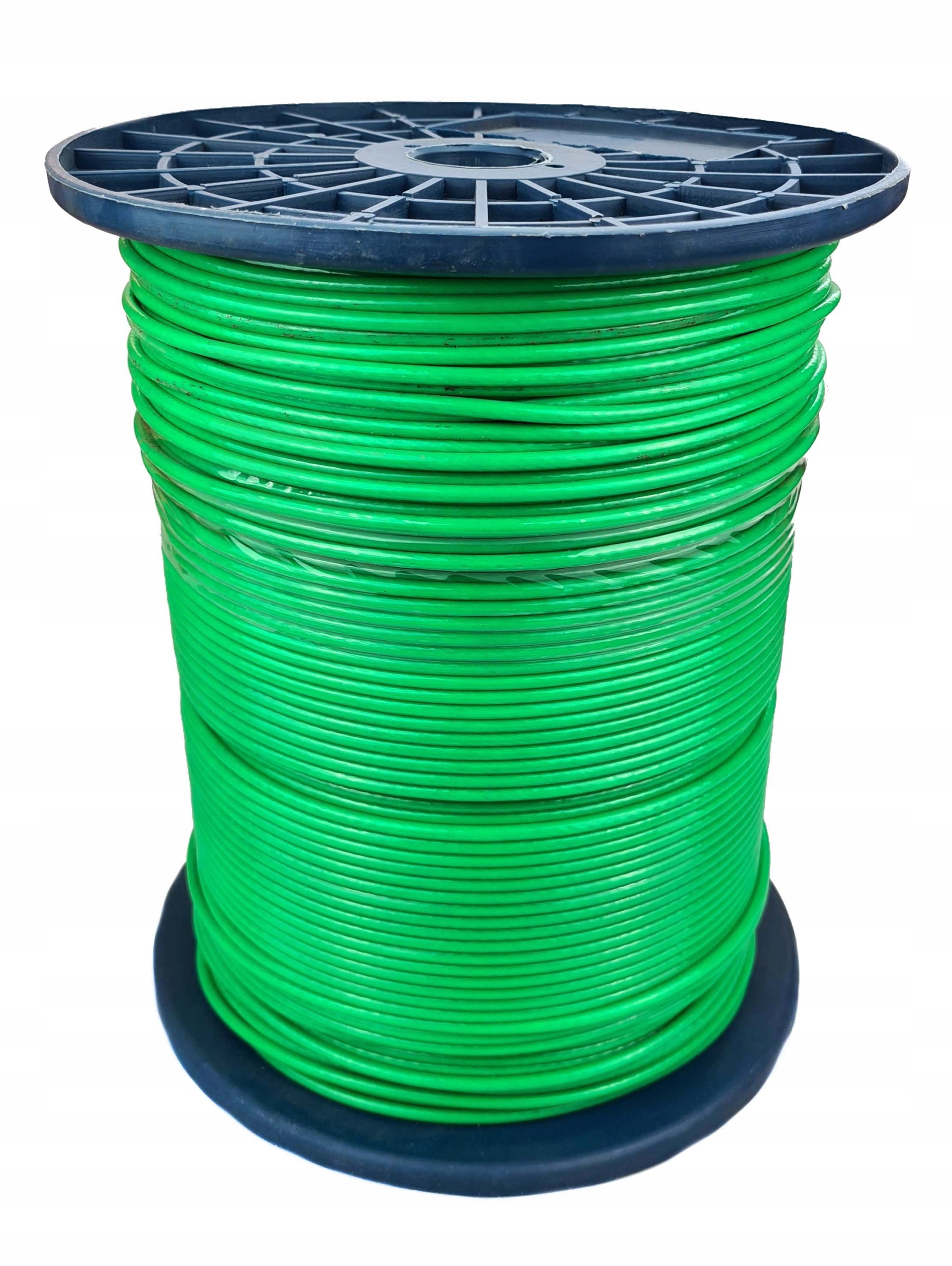 Lina Linka Stalowa w Pcv 4mm 6x7 200m Zielona