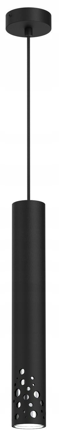 Moderní závěsná stropní lampa Altro Buble Černá Stříbrná 1xGU10 loft