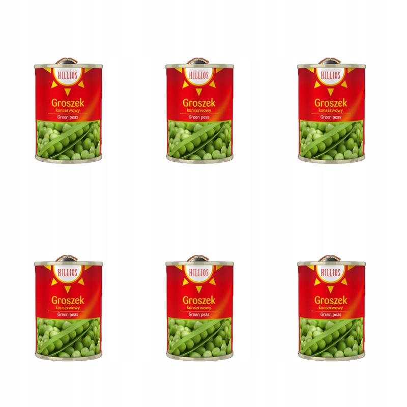 Konzervovaný hrášek 2650 ml Hillios X6
