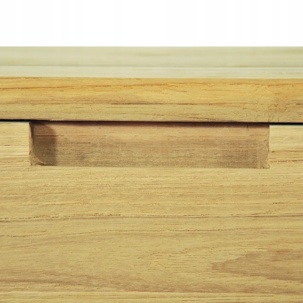 Stolik konsola, 120 x 35 x 76 cm, lite drewno teko Liczba poziomów 1