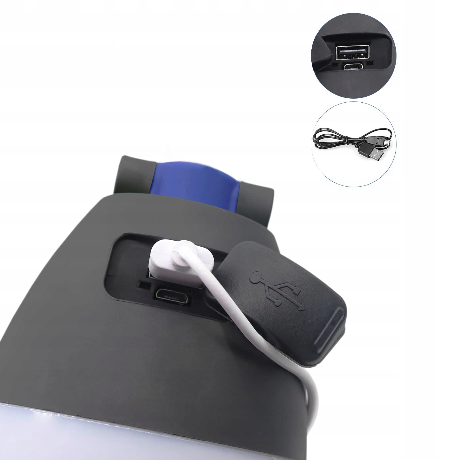 LATARNIA KEMPINGOWA LAMPA CAMPING POWERBANK 4w1 Materiał ABS