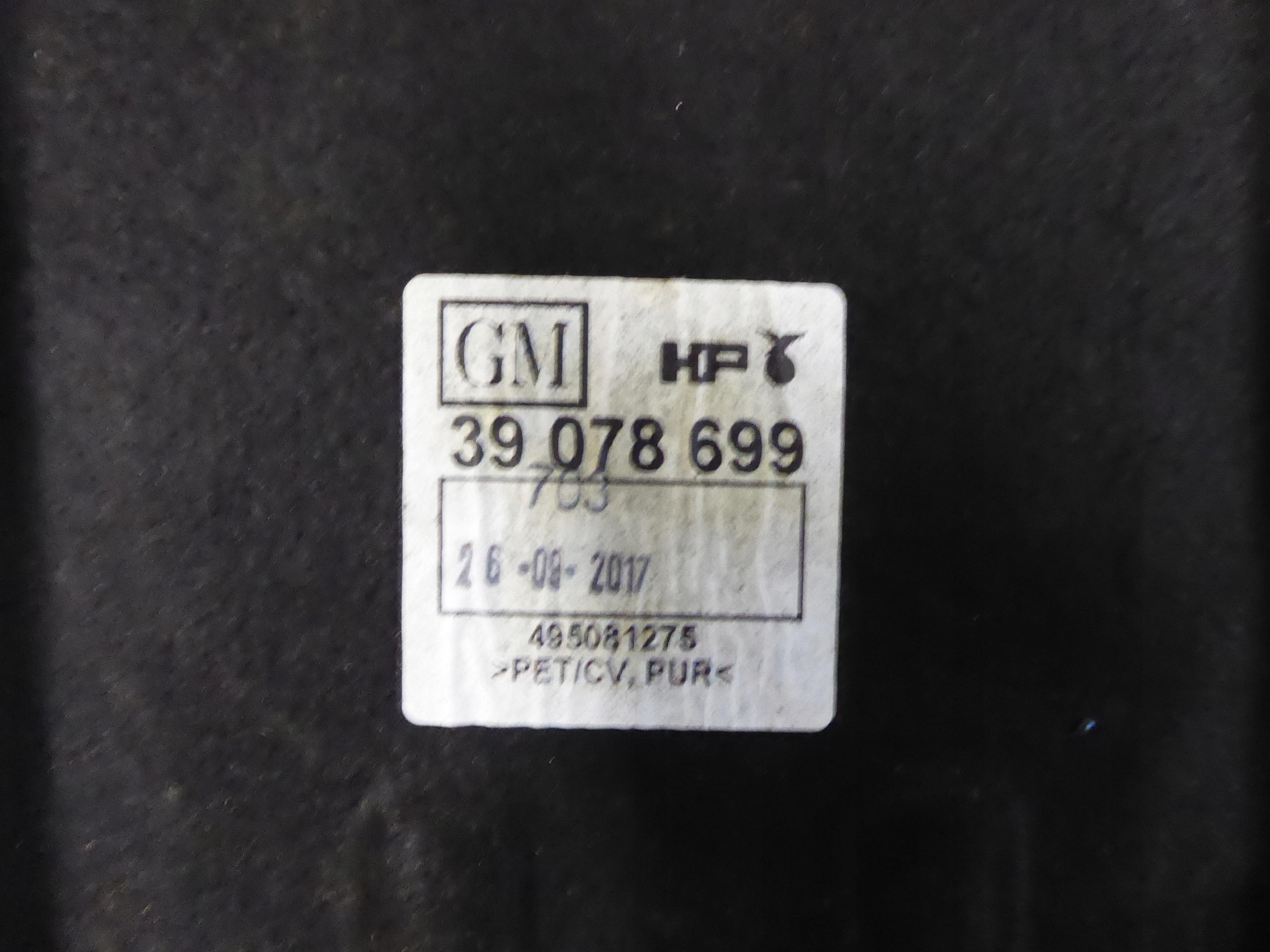 soundproofing partition wall OPEL INSIGNIA B EUROPA