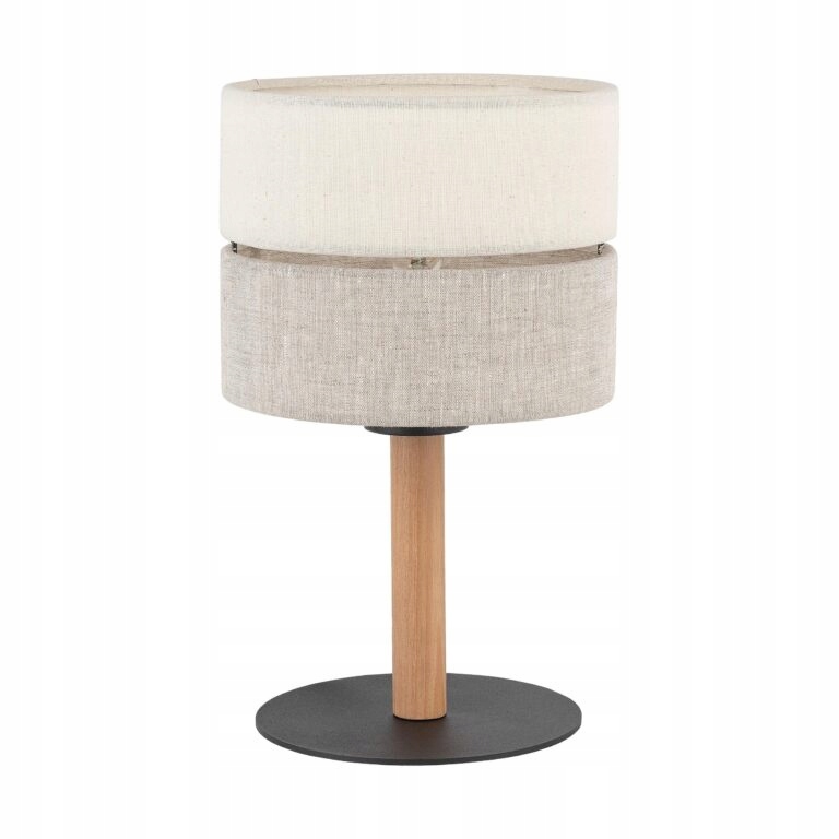 Tk Lighting Nočná lampa Eco E27 čierna/šedá