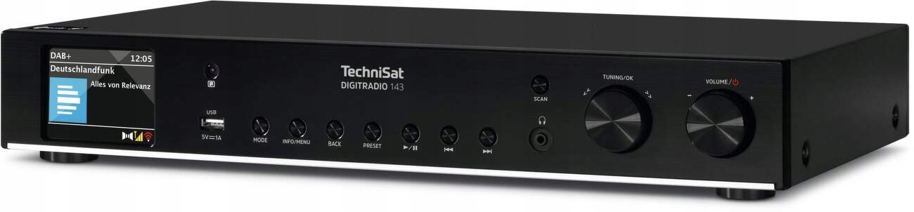 Technisat DigitRadio 143, V3 black, intern. rádio