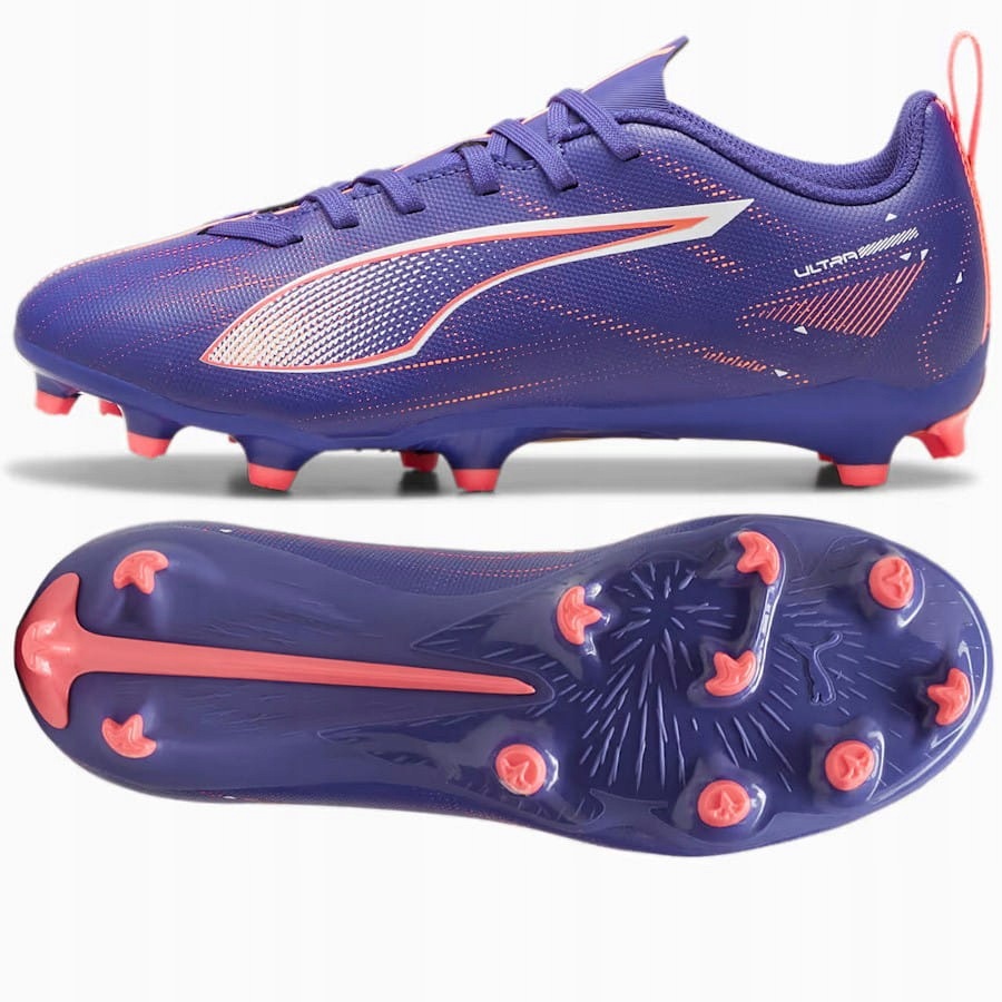 Buty Puma Ultra 5 Play Jr Fg/ag 107695-01 38, Fioletowy