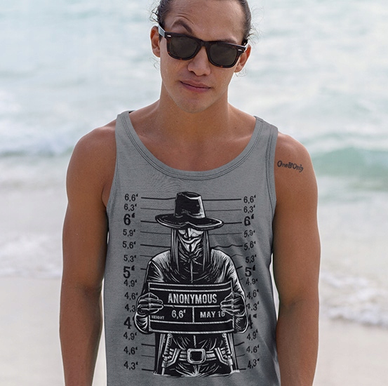 TANK TOP FILMOWE ANONYMOUS MUGSHOT Marka inna