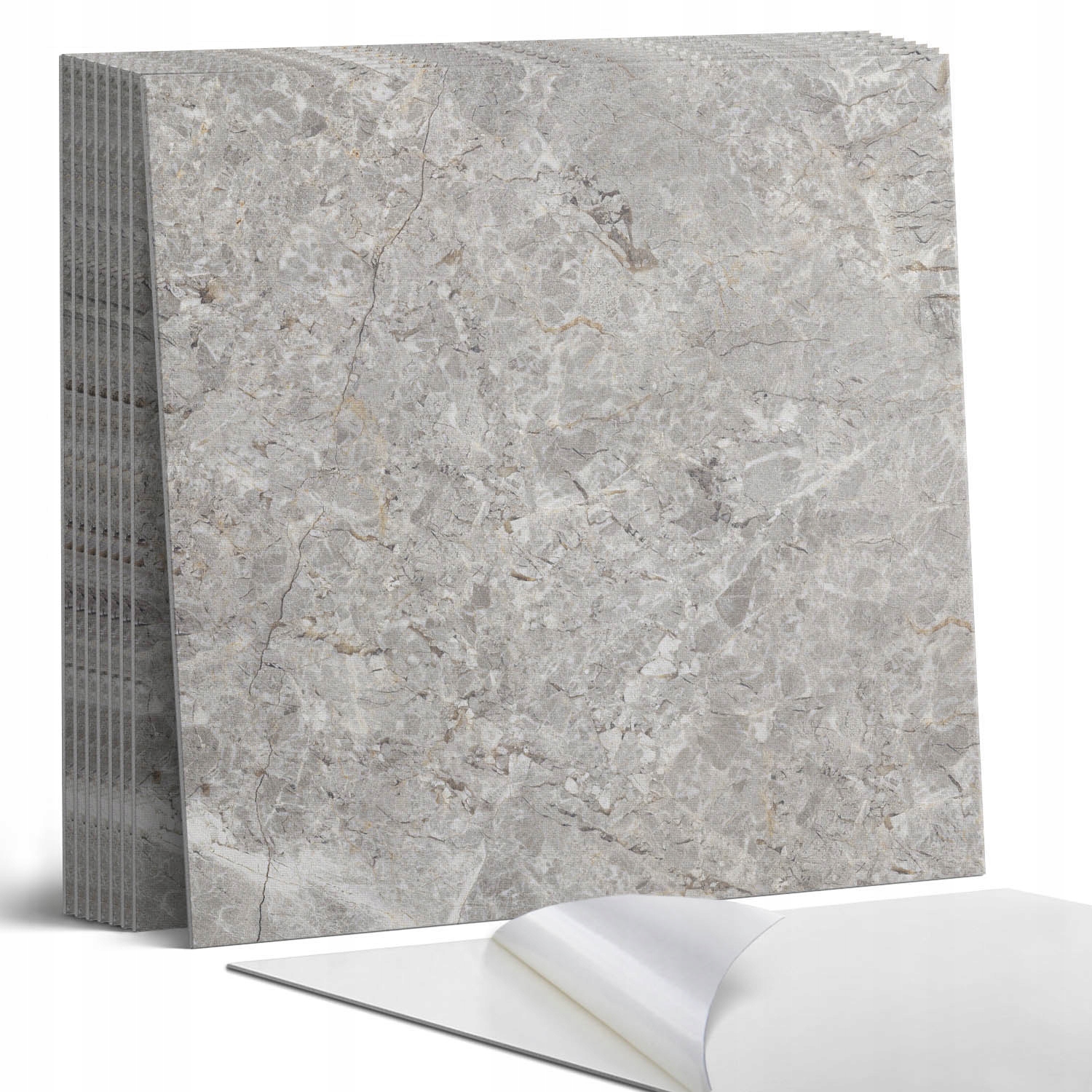 Sada dlaždic Vinyl Organický design ve stylu kamene 9 x 30 x 30 cm