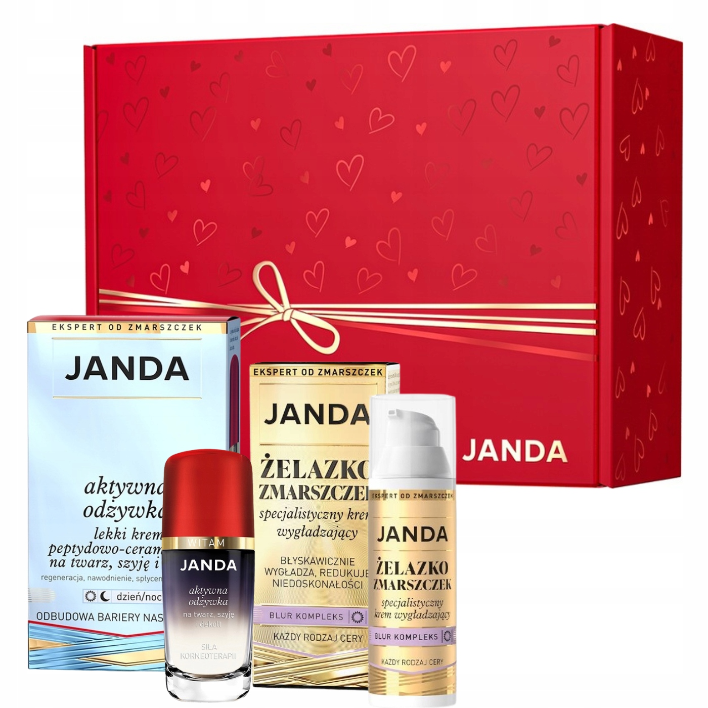 Janda Sada Vyhlazení Vrásek Žehlička na vrásky Vyživující Kondicionér Dárková Krabička