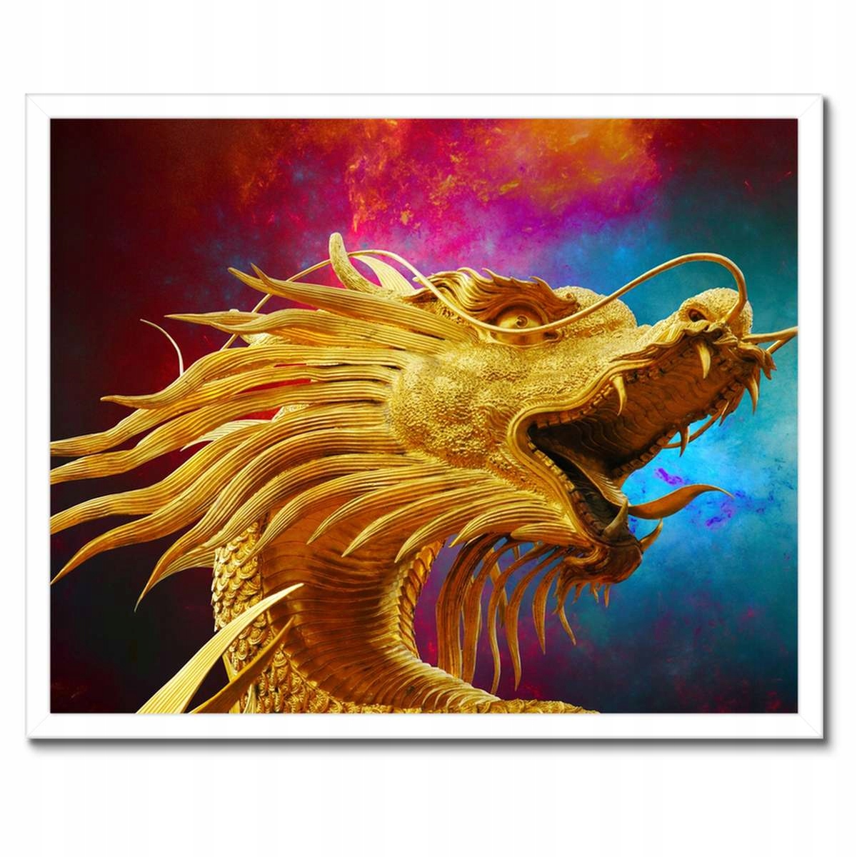 Plakáty v rámu 50x40 Čínský zlatý drak Draci