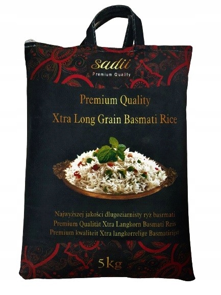 

Ryż Basmati Xtra Long Grain Premium Sadii 5 kg