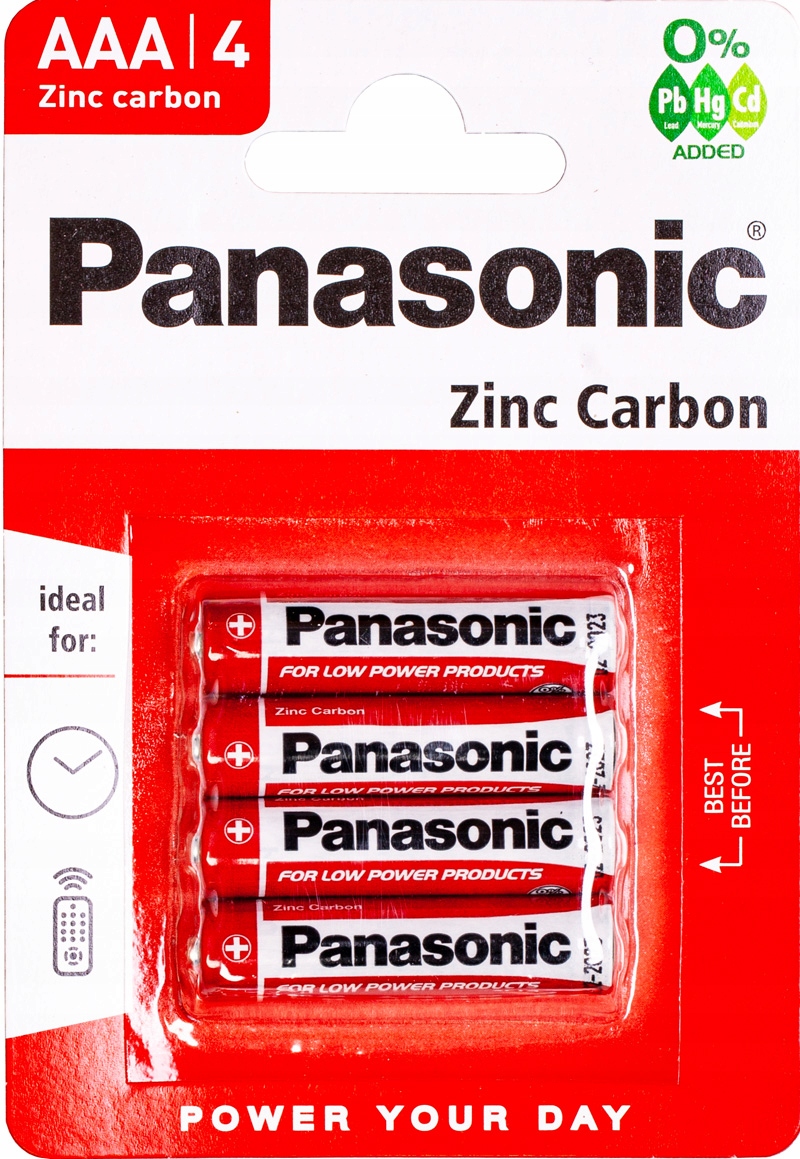 

20x Bateria Panasonic Aaa R03 R3 Zinc 1,5V