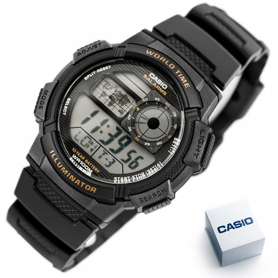 Vodotěsné Pánské Hodinky Casio AE-1000W 1AV Krabička Na Dárek