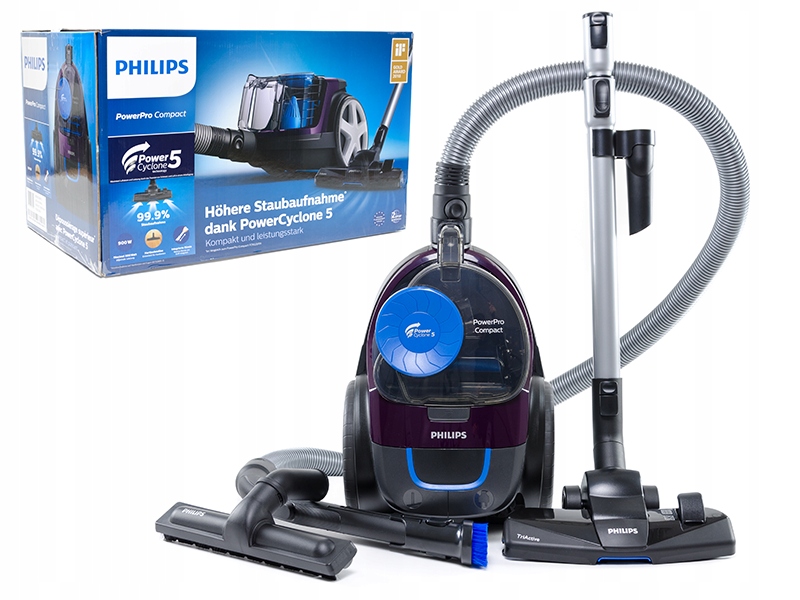 Odkurzacz bezworkowy Philips PowerPro FC9333/09 900W 4 Końcówki 1,5l