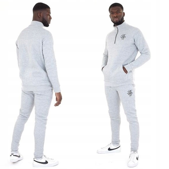 SZARE OCIEPLANE DRESY MĘSKIE BRAVE SOUL SPORT L