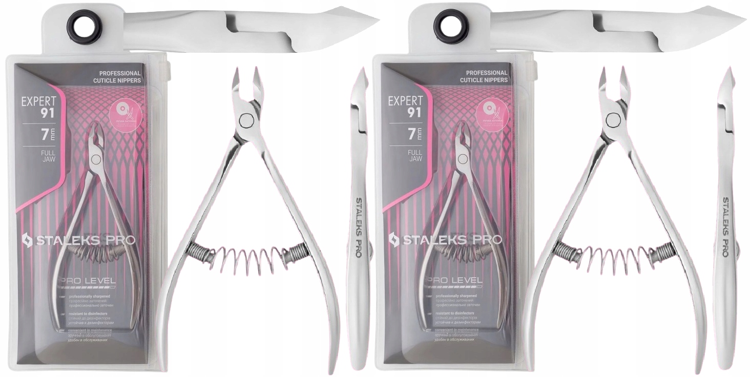 2 x Staleks Profesionální kleště na kůži Expert 91 7 mm Ideální ostrost