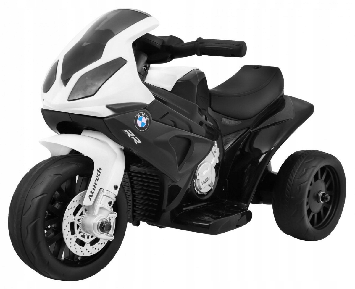 Motor Bmw S1000 Rr Mini na akumulator dla dzieci Czarny 3 koła Dźwięki