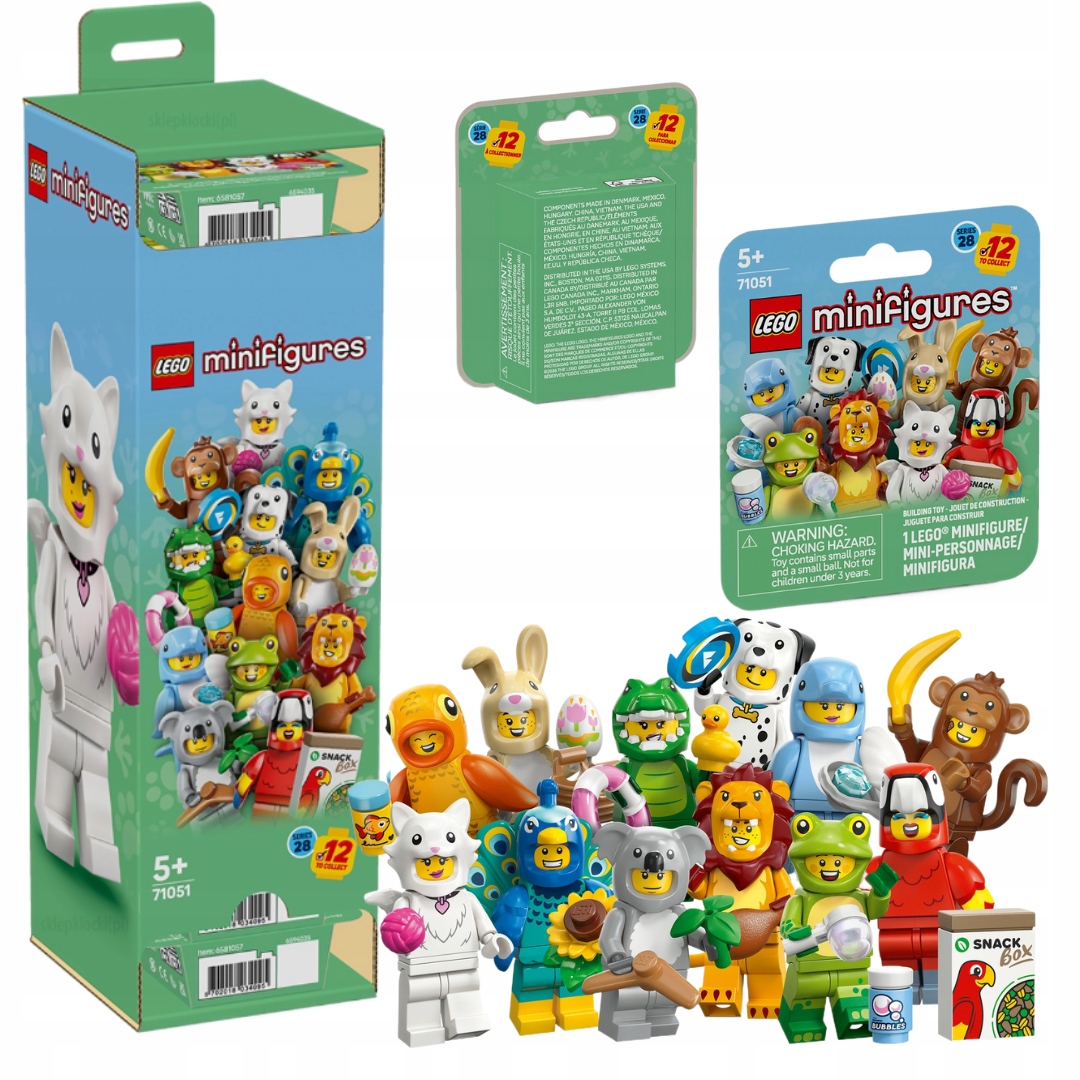 Lego 71051 Minifigurky Série 28: Zvířata Sada 12 Ks Celý set
